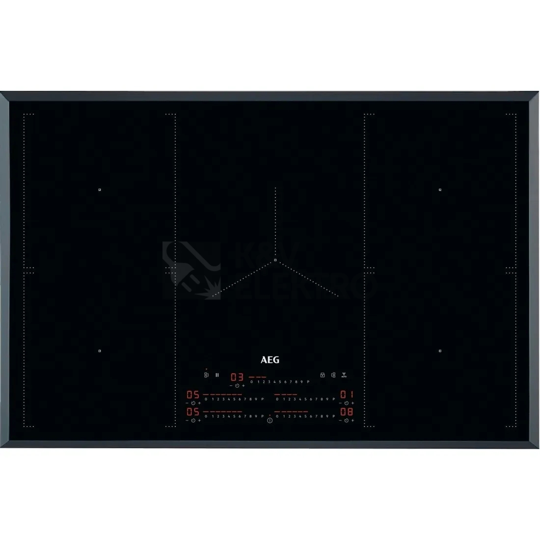 Obrázek produktu Varná deska indukční AEG IKE85753FB série 6000 MultipleBridge Hob2Hood 0