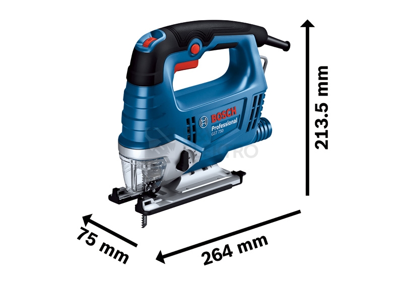 Obrázek produktu Přímočará pila 520W Bosch GST 750 0.601.5B4.121 1