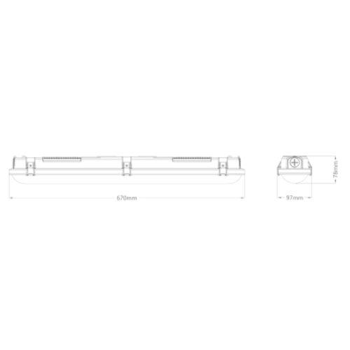 Zářivka LEDVANCE Damp Proof Combo 16W/13W/11W/8W 4000K/6500K IP66 670mm (obrázek 6)