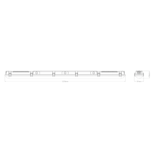 Zářivka LEDVANCE Damp Proof Combo 32W/26W/21W/16W 4000K/6500K IP66 1270mm (obrázek 7)