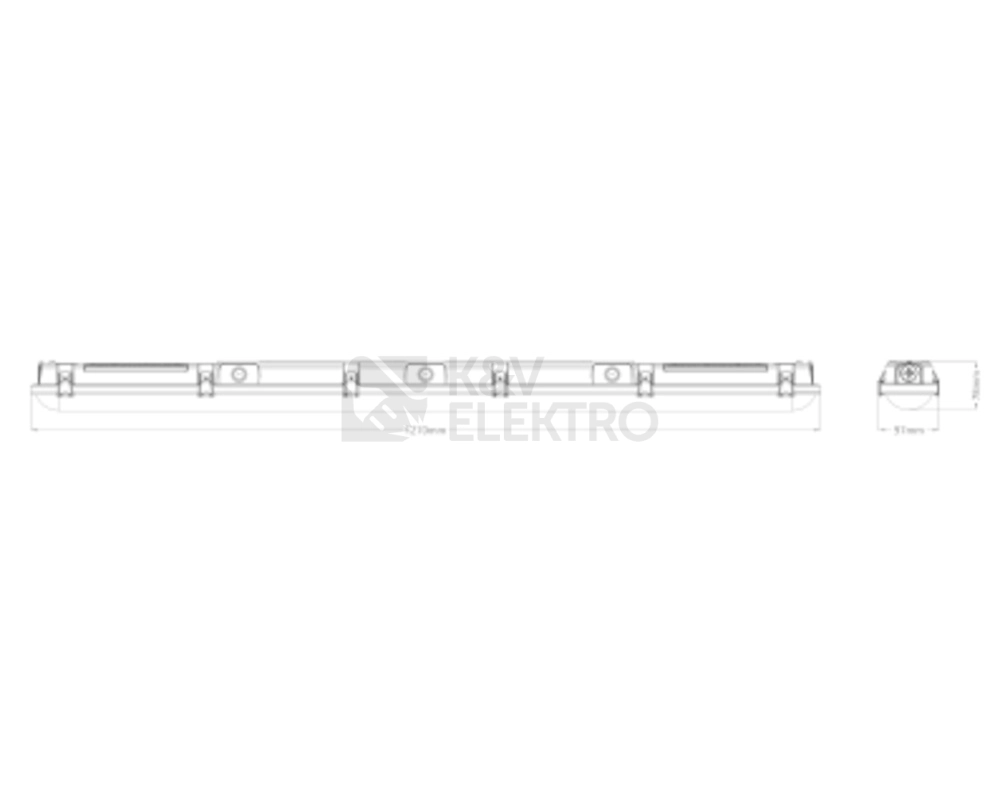 Obrázek produktu Zářivka LEDVANCE Damp Proof Combo 32W/26W/21W/16W 4000K/6500K IP66 1270mm 1