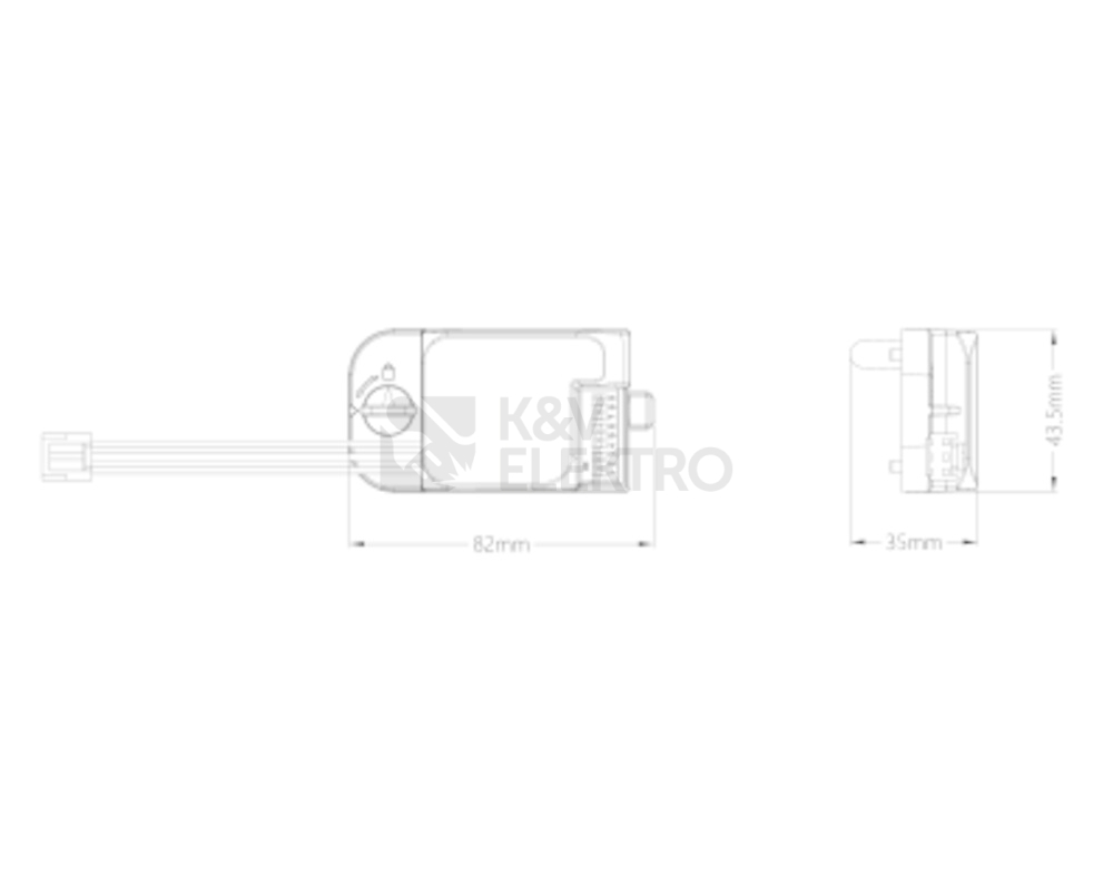 Obrázek produktu Vysokofrekvenční senzor pro svítidla LEDVANCE Damp Proof Batten/Combo 120° 5s-15min 4m 10-50lx 1