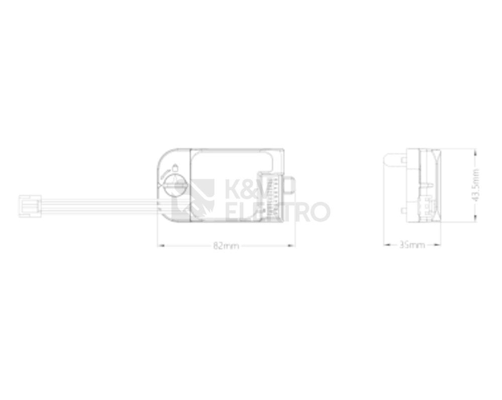 Obrázek produktu Vysokofrekvenční senzor pro svítidla LEDVANCE Damp Proof Batten/Combo 120° 5s-15min 4m 10-50lx 1