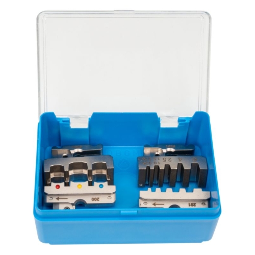 Lisovací/krimpovací kleště set-kleště+3páry čelistí MC4 2,5/4/6 a izolované/neizolované koncovky WEICON ERGO