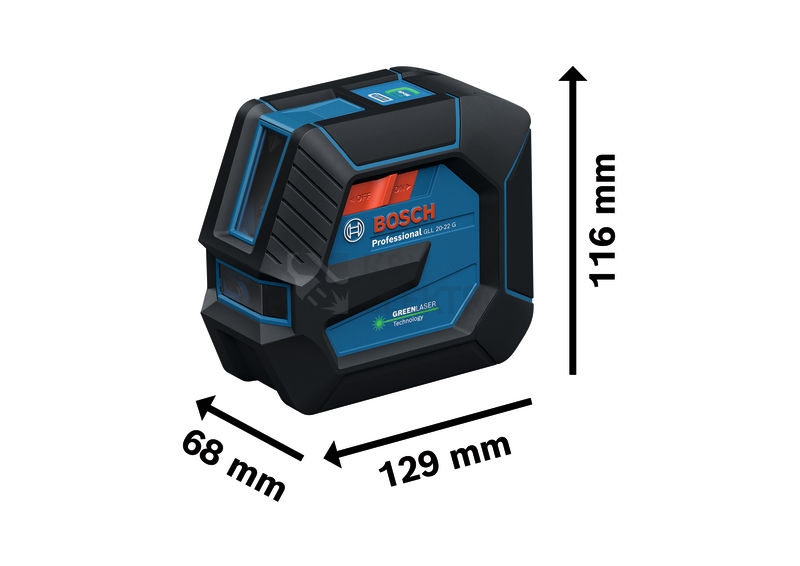 Obrázek produktu Křížový laser se stativem Bosch GLL 20-22 G 0.601.065.601 2