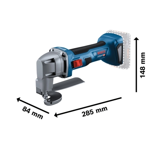 Aku nůžky na plech Bosch GSC 18V-16 E 0.601.926.300 bez nabíječky a baterie (obrázek 3)