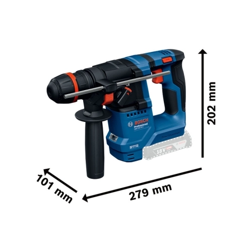 Aku vrtací kladivo SDS-Plus Bosch GBH 18V-18 X 0.611.927.101 2x2Ah (obrázek 8)