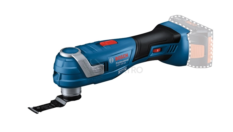 Obrázek produktu Aku multifunkční oscilační bruska Bosch GOP 18V-34 0.615.V00.03F bez nabíječky a baterie 0