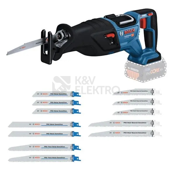 Obrázek produktu Aku mečová pila (ocaska) Bosch GSA 18-28 0.615.V00.03G bez nabíječky a baterie 0