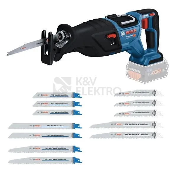 Obrázek produktu Aku mečová pila (ocaska) Bosch GSA 18-28 0.615.V00.03G bez nabíječky a baterie 0