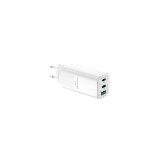 Rychlonabíjecí zásuvkový adaptér 2x USB-C a 1x USB-A Cubenest PD GaN Adaptér 65W S3D0 bílý (obrázek 3)
