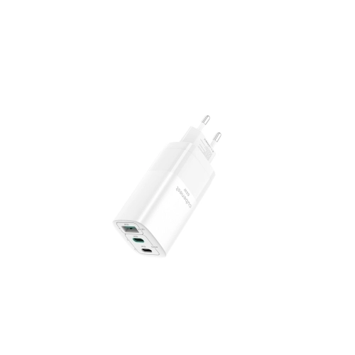 Rychlonabíjecí zásuvkový adaptér 2x USB-C a 1x USB-A Cubenest PD GaN Adaptér 65W S3D0 bílý (obrázek 2)