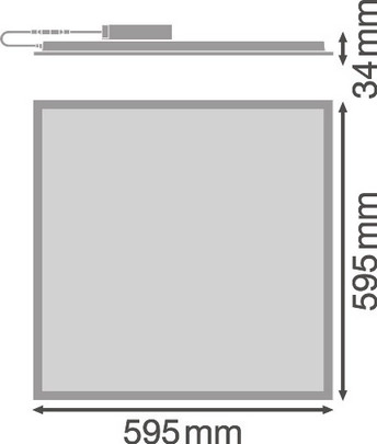 LED panel LEDVANCE Compact 600x600mm 33W/4000K neutrální bílá UGR<19 AKCE 3+1 (obrázek 3)