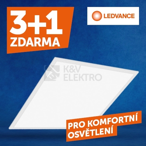 Obrázek produktu LED panel LEDVANCE Compact 600x600mm 33W/4000K neutrální bílá UGR<19 AKCE 3+1 0