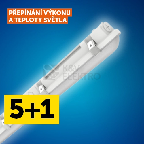 Obrázek produktu Zářivka LEDVANCE Damp Proof Combo 32W/26W/21W/16W 4000K/6500K IP66 1270mm AKCE 5+1 0