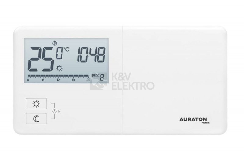 Obrázek produktu  Drátový termostat AURATON Fenix s týdenním programem 0