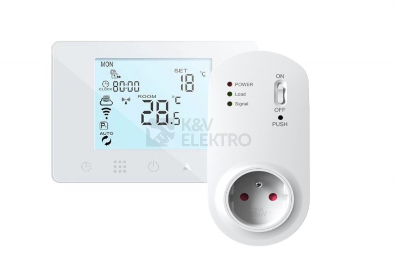 Obrázek produktu Chytrý termostat AURATON Orion WiFi se zásuvkovým ovladačem 0