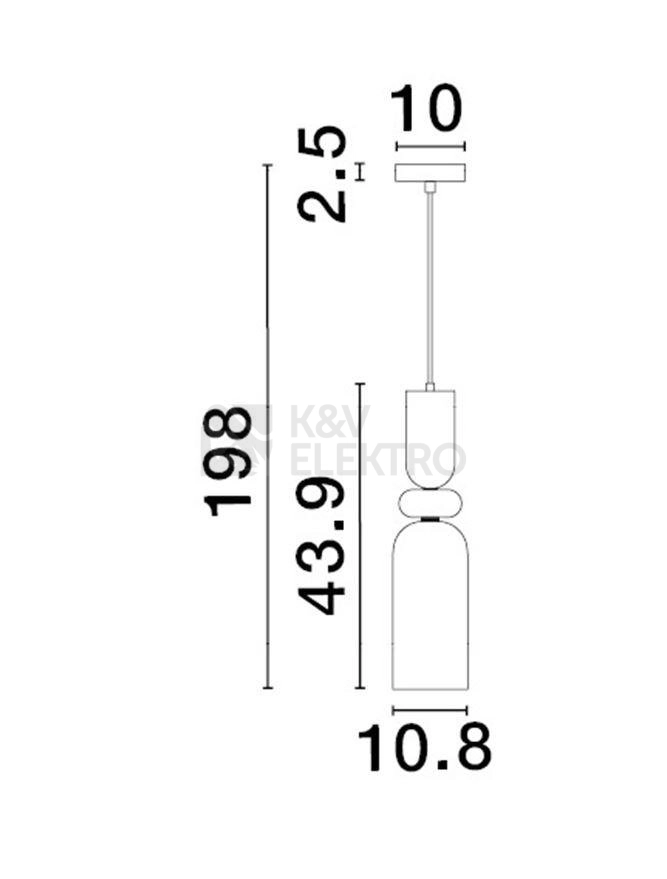 Obrázek produktu Závěsné svítidlo NOVA LUCE MURANO E14 9009236 bez žárovky 3