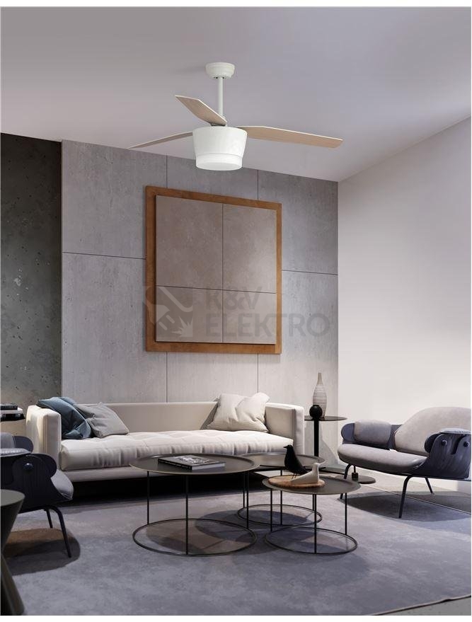 Obrázek produktu Stropní ventilátor s LED světlem NOVA LUCE MONSOON 18W 3000K 5260261 1