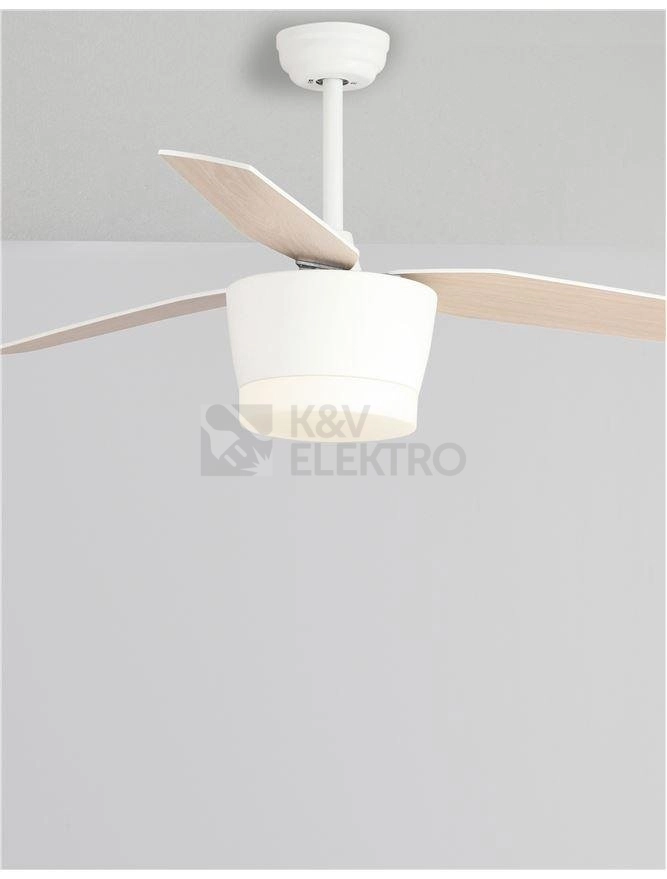 Obrázek produktu Stropní ventilátor s LED světlem NOVA LUCE MONSOON 18W 3000K 5260261 3