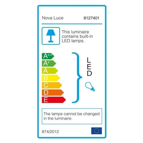 Nástěnné svítidlo NOVA LUCE VALENCIA E27 + LED na čtení 3000K 8127401 bez žárovky (obrázek 5)