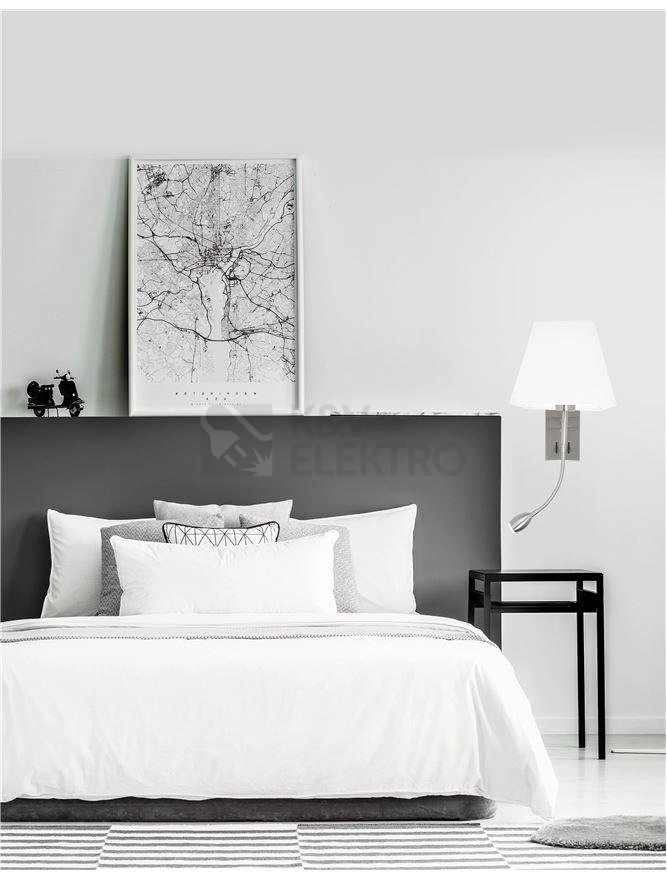 Obrázek produktu Nástěnné svítidlo NOVA LUCE VALENCIA E27 + LED na čtení 3000K 8127402 bez žárovky 1