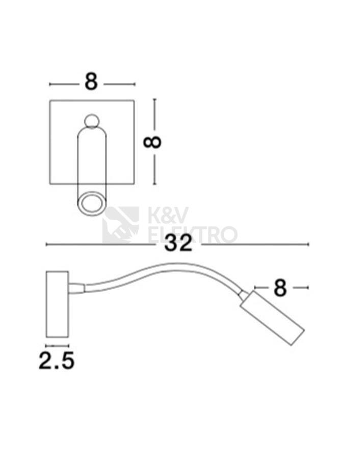 Obrázek produktu Nástěnné LED svítidlo NOVA LUCE MADISON 3W 3000K 8128201 2