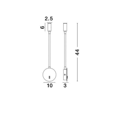 Nástěnné LED svítidlo NOVA LUCE JACO 3W 3000K 8140321