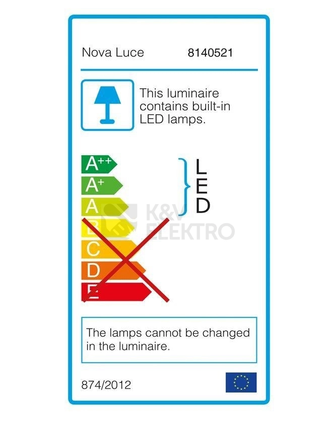 Obrázek produktu Nástěnné LED svítidlo NOVA LUCE LAREDO 3W 3000K 8140521 5
