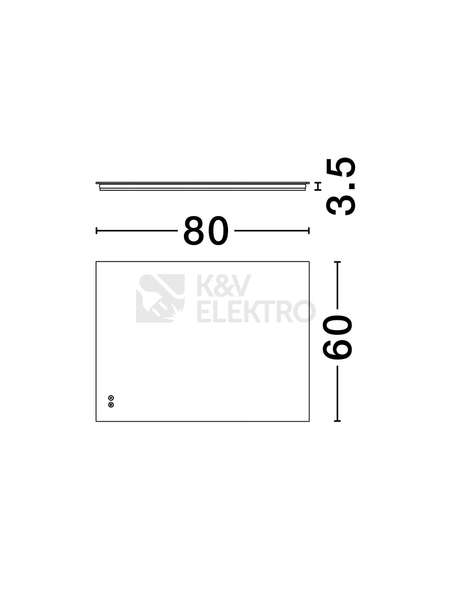 Obrázek produktu Zrcadlové LED svítidlo NOVA LUCE ALDA 48W 4000K IP44 9006010 s dotykovým senzorem 5