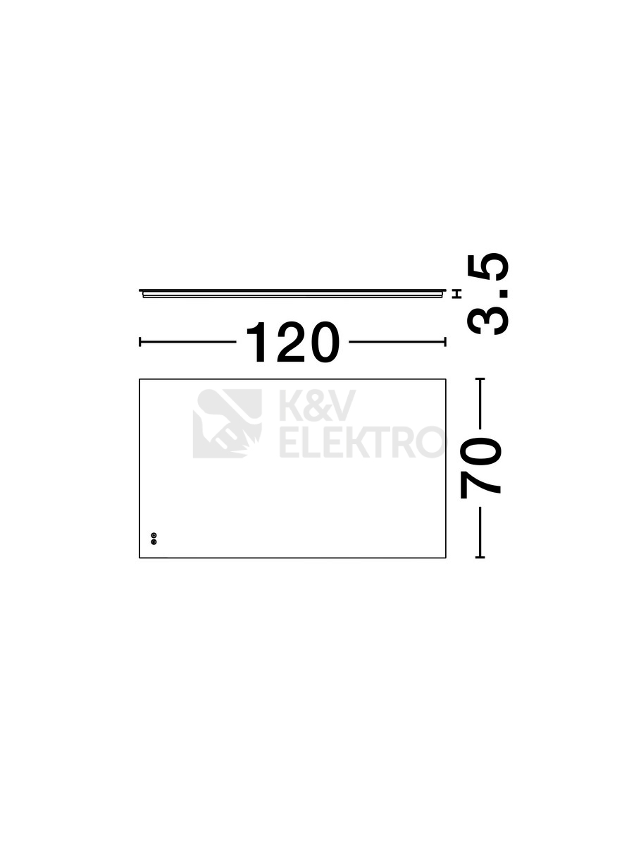 Obrázek produktu Zrcadlové LED svítidlo NOVA LUCE ALDA 53W 4000K IP44 9006011 s dotykovým senzorem 6