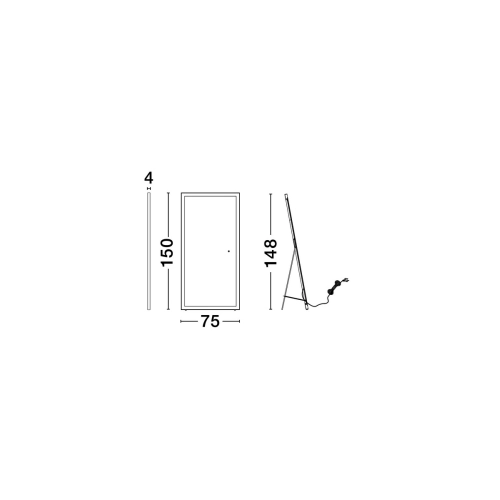 Zrcadlové LED svítidlo NOVA LUCE ADON 42W 4000K IP44 9006018 s dotykovým senzorem (obrázek 7)