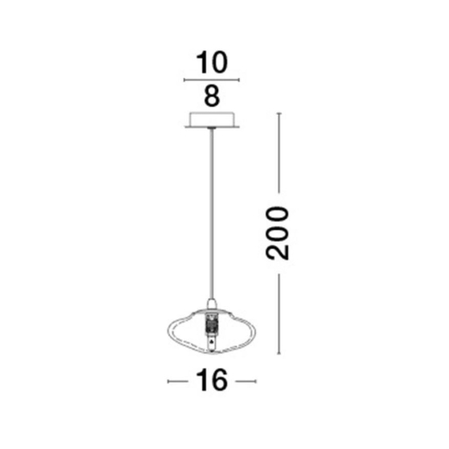 Závěsné svítidlo NOVA LUCE KING G9 9006045 bez žárovky