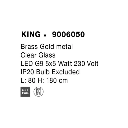 Závěsné svítidlo NOVA LUCE KING G9 9006050 bez žárovky (obrázek 3)