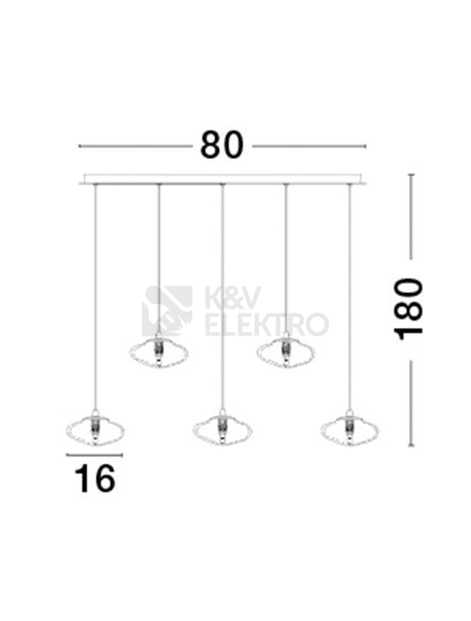 Obrázek produktu Závěsné svítidlo NOVA LUCE KING G9 9006050 bez žárovky 4