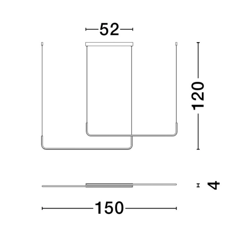 Závěsné LED svítidlo NOVA LUCE STRITA 40W 3000K 9006089 stmívatelné Triac (obrázek 8)