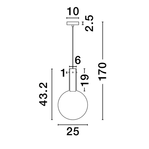 Závěsné LED svítidlo NOVA LUCE NOSTOS 6W 3000K 9009101 stmívatelné Triac (obrázek 5)