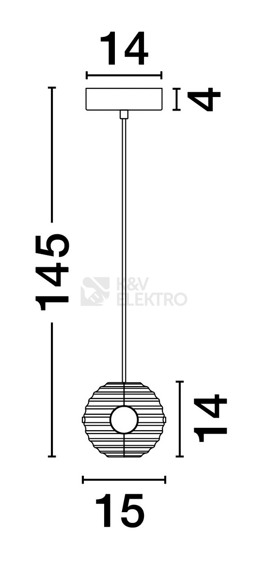 Obrázek produktu Závěsné LED svítidlo NOVA LUCE LAS 13W 3000K 9009137 4