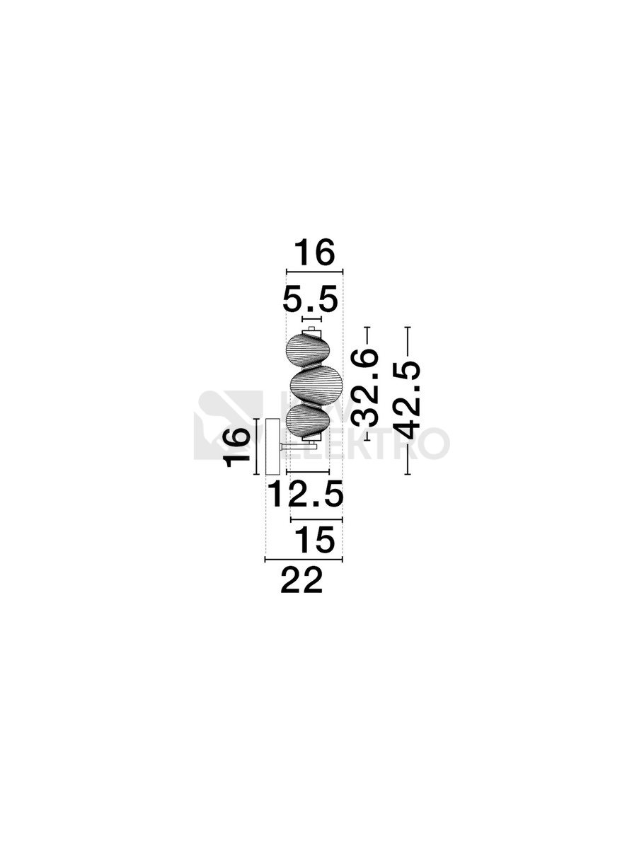 Obrázek produktu Nástěnné LED svítidlo NOVA LUCE LEDA 18W 3000K 9009189 stmívatelné Triac 8