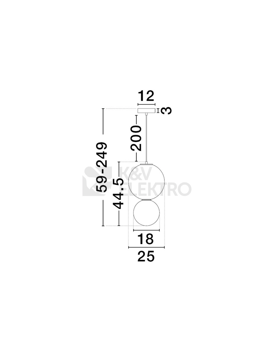 Obrázek produktu Závěsné LED svítidlo NOVA LUCE NOESIS 7W 3000K 9009191 5