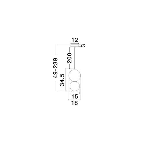 Závěsné LED svítidlo NOVA LUCE NOESIS 6W 3000K 9009196 (obrázek 6)