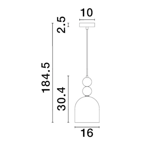 Závěsné svítidlo NOVA LUCE MURANO E14 9009233 bez žárovky (obrázek 5)