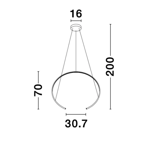 Závěsné LED svítidlo NOVA LUCE BREDA 29W 3000K 9010023 (obrázek 10)