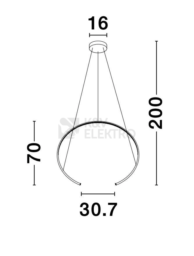 Obrázek produktu Závěsné LED svítidlo NOVA LUCE BREDA 29W 3000K 9010023 9