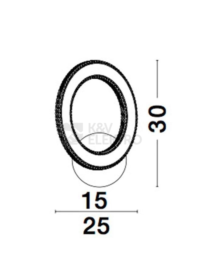 Obrázek produktu Nástěnné LED svítidlo NOVA LUCE CILION 19W 3000K 9011135 4