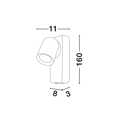 Nástěnné svítidlo NOVA LUCE COSMINA GU10 10W 9011338 bez žárovky