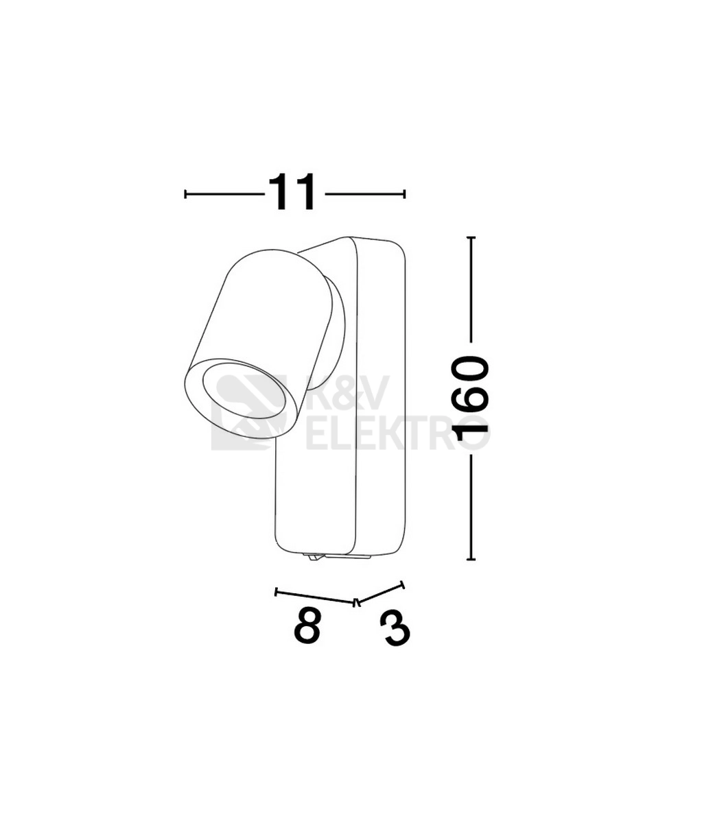 Obrázek produktu Nástěnné svítidlo NOVA LUCE COSMINA GU10 10W 9011338 bez žárovky 2