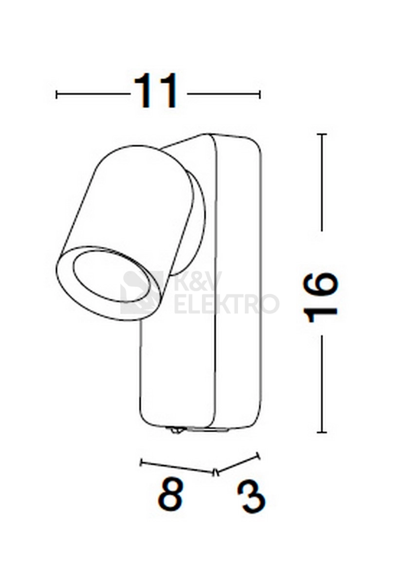 Obrázek produktu Nástěnné svítidlo NOVA LUCE COSMINA GU10 10W 9011339 bez žárovky 7