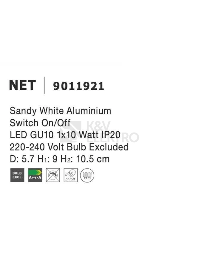 Obrázek produktu Nástěnné svítidlo NOVA LUCE NET GU10 9011921 bez žárovky 6