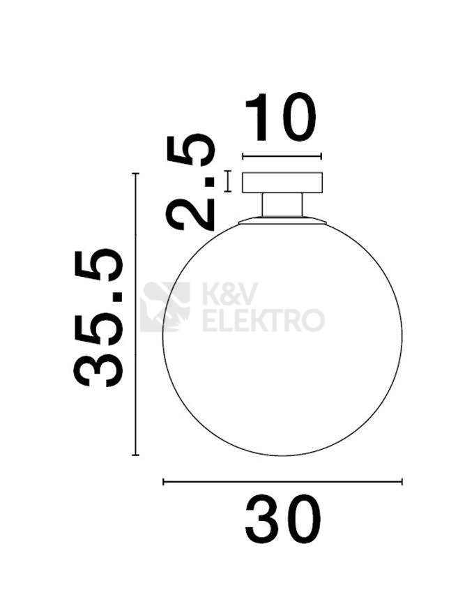 Obrázek produktu Stropní svítidlo NOVA LUCE VITA E27 9028839 bez žárovky 3